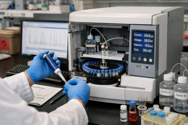 Capillary electrophoresis analysis of NAD+