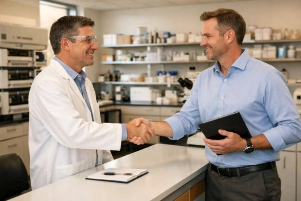 Academic researcher and research compound supplier establishing a long-term professional relationship