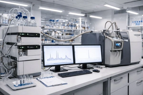 Advanced LC-MS system in analytical laboratory
