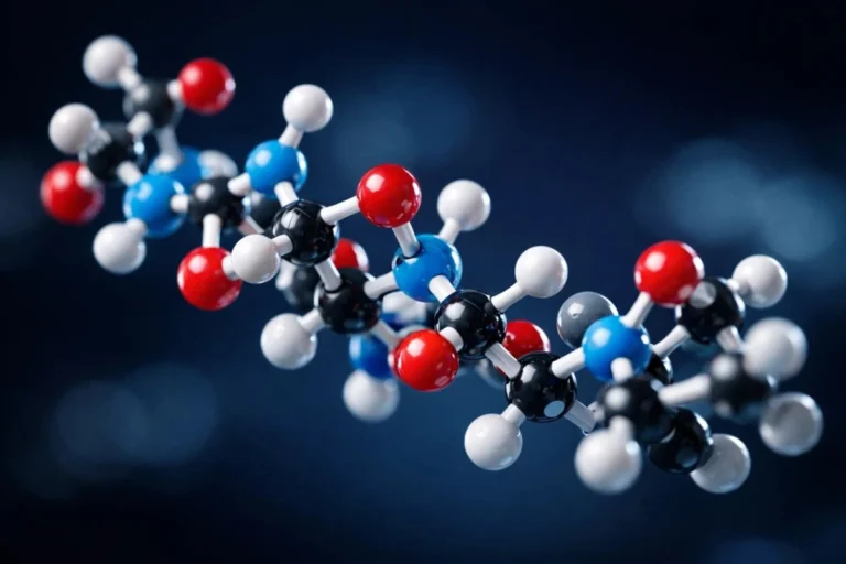 BPC 157 peptide molecular structure 3D model